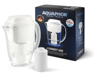 AQUAPHOR Dzbanek filtrujący J.SHMIDT A500 2,8 L (biały)  + wkład JS 500 - 1291686 - zdjęcie 3